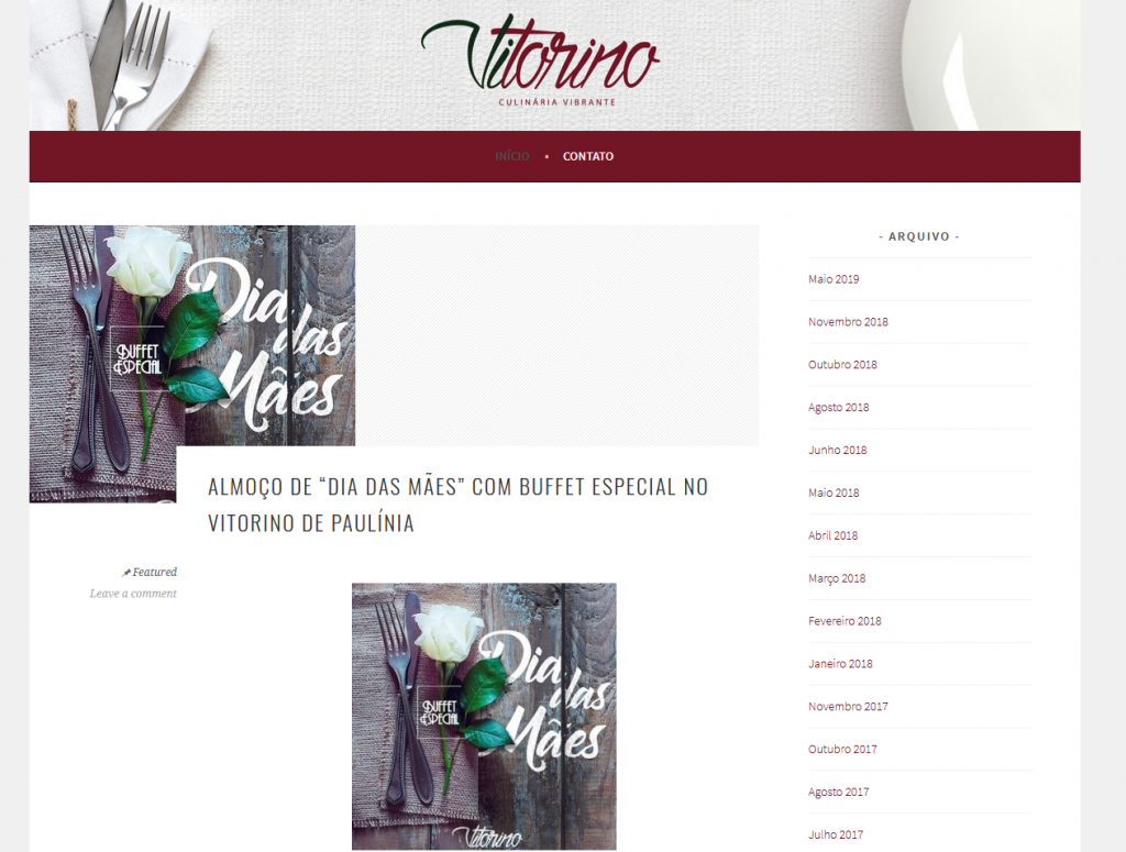 Blog do restaurante Blog Vitorino