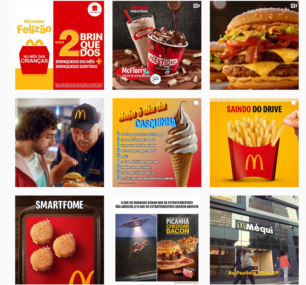 Instagram oficial do McDonald's BR