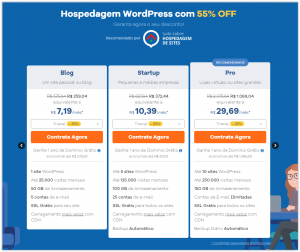 hospedagens para WordPress